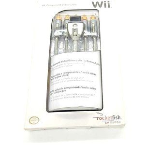 Nintendo Wii Rocketfish Gaming 6ft Component (Red/Blue/Green) Video Cable - New
